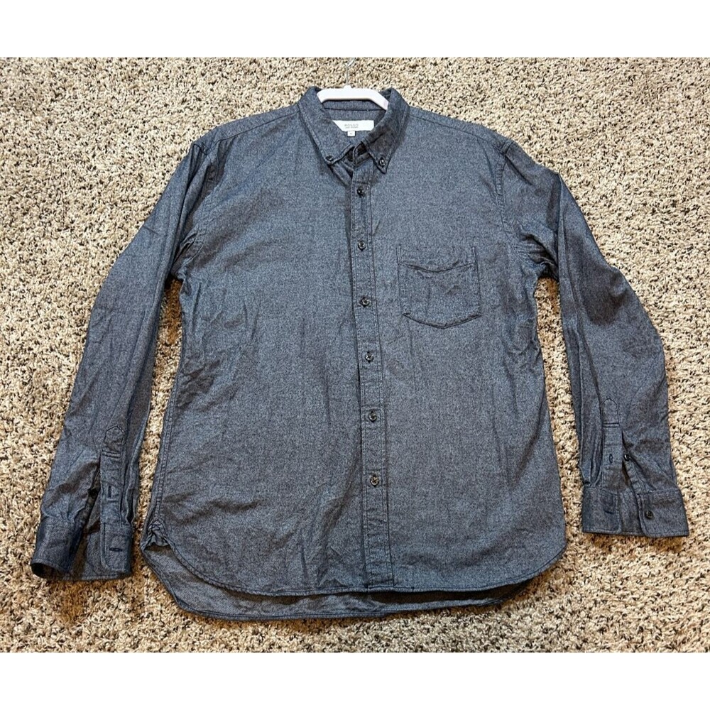 Urban Research Rosso Shirt XL Gray Button Down Collar Long Sleeve Chest
